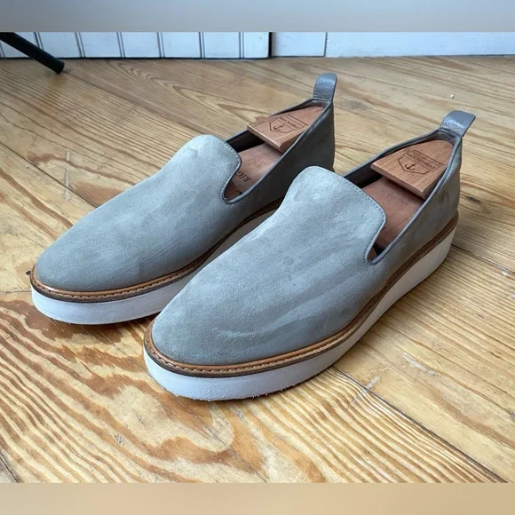 Vince The Warren Slip-on Platform Loafer Suede Size 8.5 - Picture 12 of 12